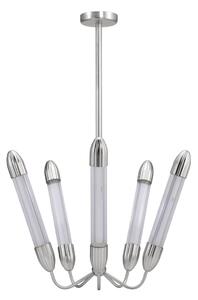 Stalowa lampa wisząca w kolorze srebra ze szklanym kloszem ø 69 cm Lemon Squeeze – UMAGE