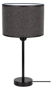 Ciemnoszara lampa stołowa z abażurem - A100-Neta