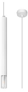 Biała metalowa lampa wisząca ø 8 cm Vittoria – Sollux
