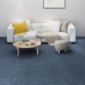 Podłogowe płytki dywanowe, 16 szt., 4 m², 25x100 cm, niebieskie