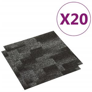 Podłogowe płytki dywanowe, 20 szt., 5 m², antracytowe