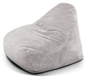 Jasnoszary sztruksowy worek do siedzenia Snug 100 – SLOWDOWN