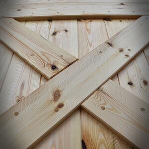 Drzwi przesuwne drewniane sosnowe FOREST - 2X