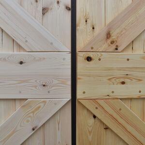 Drzwi przesuwne drewniane sosnowe FOREST - 2X