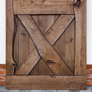 Drzwi przesuwne drewniane dębowe BARN