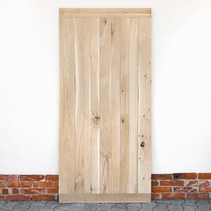 Drzwi przesuwne drewniane dębowe BARN