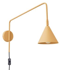 Żółty kinkiet do kontaktu ø 14 cm Zylo – Sollux