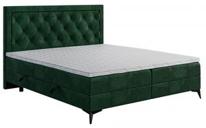 Eleganckie łóżko kontynentalne z pikowanym wezgłowiem 180x200 DUST