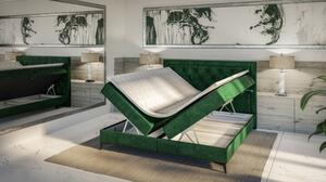 Nowoczesne łóżko z materacem i zagłówkiem 120x200 DUST