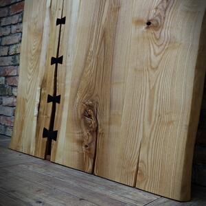 Drzwi przesuwne drewniane jesionowe ONE BOARD