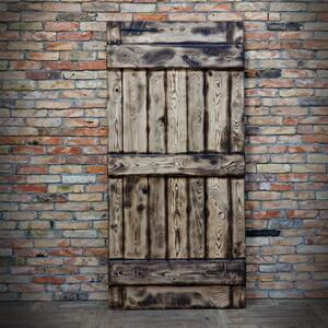 Drzwi przesuwne drewniane jesionowe OPALANE
