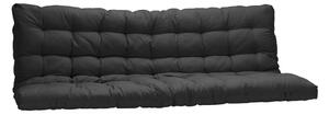 Futon japoński MODULO specjalna opcja kanapy z funkcją łóżka - 135 × 190 cm - kolor czarny