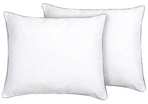 Zestaw 2 poduszek biały bawełniany 50 x 60 Diran Beliani