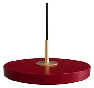 Czerwona lampa wisząca LED z metalowym kloszem ø 15 cm Asteria Micro – UMAGE