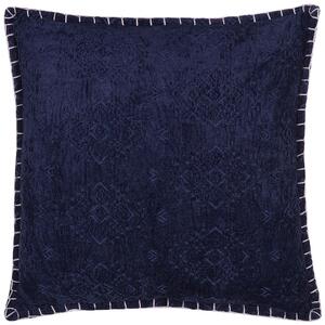 Zestaw 2 poduszek dekoracyjnych w ornamenty 45 x 45 cm wiskoza niebieski Melur Beliani