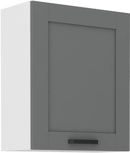 Szafka kuchenna wisząca górna LUNA 60 G-72 1F Szary/Biały