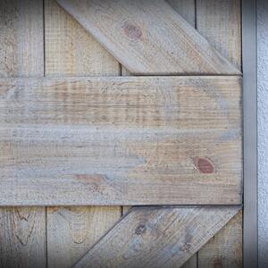 Drzwi przesuwne drewniane w ramie stalowej FABRIC