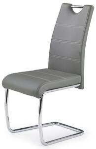 Stylowe nowoczesne metalowe krzesło Elrond - popielate