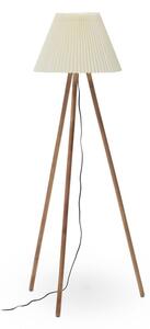 Naturalna lampa stojąca z tekstylnym kloszem (wysokość 149 cm) Benicarlo – Kave Home