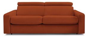 Ceglasta rozkładana sofa 195 cm Monaco – Bobochic Paris