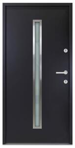 Aluminiowe drzwi zewnętrzne, antracytowe, 100 x 200 cm