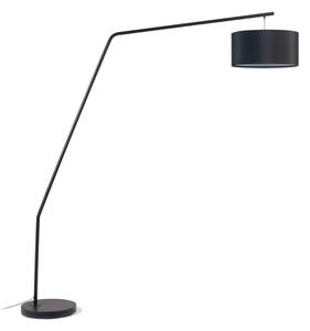 Czarna lampa stojąca z tekstylnym kloszem (wysokość 221,5 cm) Ciana – Kave Home