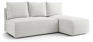 Biała sofa narożna z pojemnikiem S0-B04