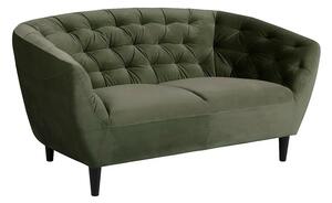 Ciemnozielona sofa welurowa - Galax 2X