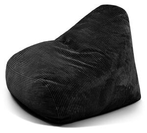 Czarny sztruksowy worek do siedzenia Snug 100 – SLOWDOWN