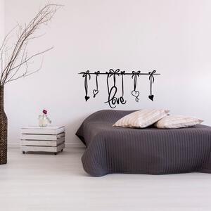 Biała naklejka Fanastick Love Headboard