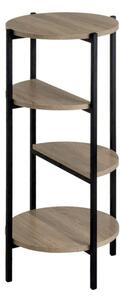 Czarny regał w dekorze dębu 40x80 cm – Casa Selección