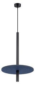 Granatowa lampa wisząca z nowoczesnym kloszem N8-D86