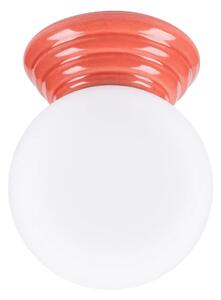 Brzoskwiniowy szklany plafon sufitowy W2-T33