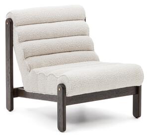 Biały fotel z materiału bouclé Magira – Kave Home