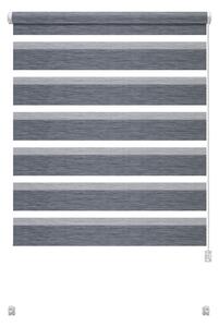 Szara roleta dzień i noc 42,5x150 cm Zebra Natur – Gardinia