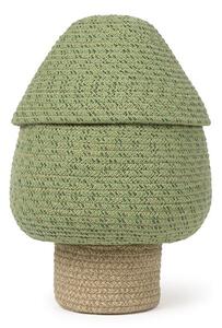 Zielony tekstylny dziecięcy kosz na zabawki ø 25x36 cm Big Tree – Lorena Canals
