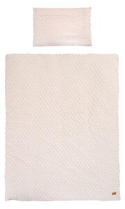 Beżowa pościel dziecięca do łóżeczka z mieszanki bawełny 100x135 cm Frosty Almond – Roba
