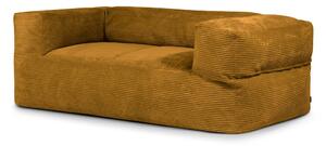 Musztardowy sztruksowy worek do siedzenia Sofa MooG – SLOWDOWN