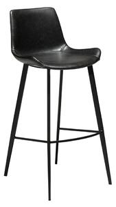 Czarny hoker z imitacji skóry DAN–FORM Denmark Hype, wys. 102 cm