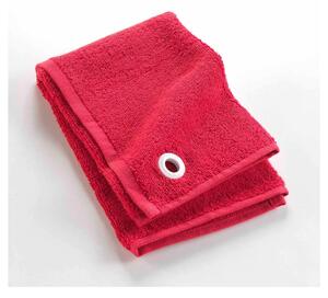 Czerwony bawełniany ręcznik frotte 50x50 cm Cuistot – douceur d'intérieur