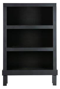 Czarny regał z litego drewna sosnowego 107x160x39 cm Bonk – WOOOD