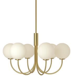Żyrandol Herstal, BALLON, ściemnialny, złoty | mosiężny, salon, metal, design
