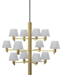 Żyrandol Herstal, Gil, ściemnialny, złoty | mosiężny, salon, metal, design
