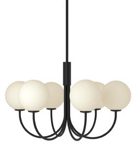 Żyrandol Herstal, BALLON, ściemnialny, czarny, salon, metal, design