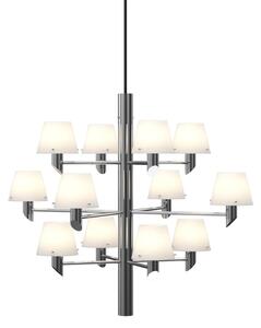 Żyrandol Herstal, Gil, ściemnialny, metaliczny, salon, metal, design