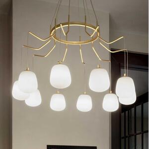 Ideal Lux Ideal Lux - LED Żyrandol na lince KAROUSEL 10xG9/3W/230V śr. 82,5 cm mosiądz ID206394