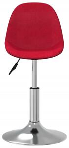 Krzesło stołowe, winna czerwień, tapicerowane tkaniną