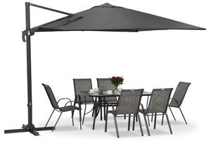 Parasol ogrodowy antracytowy Siena 3x3m Garden Point