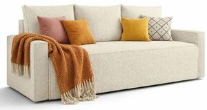 Beżowa rozkładana sofa z pojemnikiem Z7-D79
