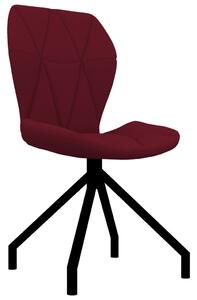 Krzesła stołowe, 2 szt., czerwone, obite sztuczną skórą